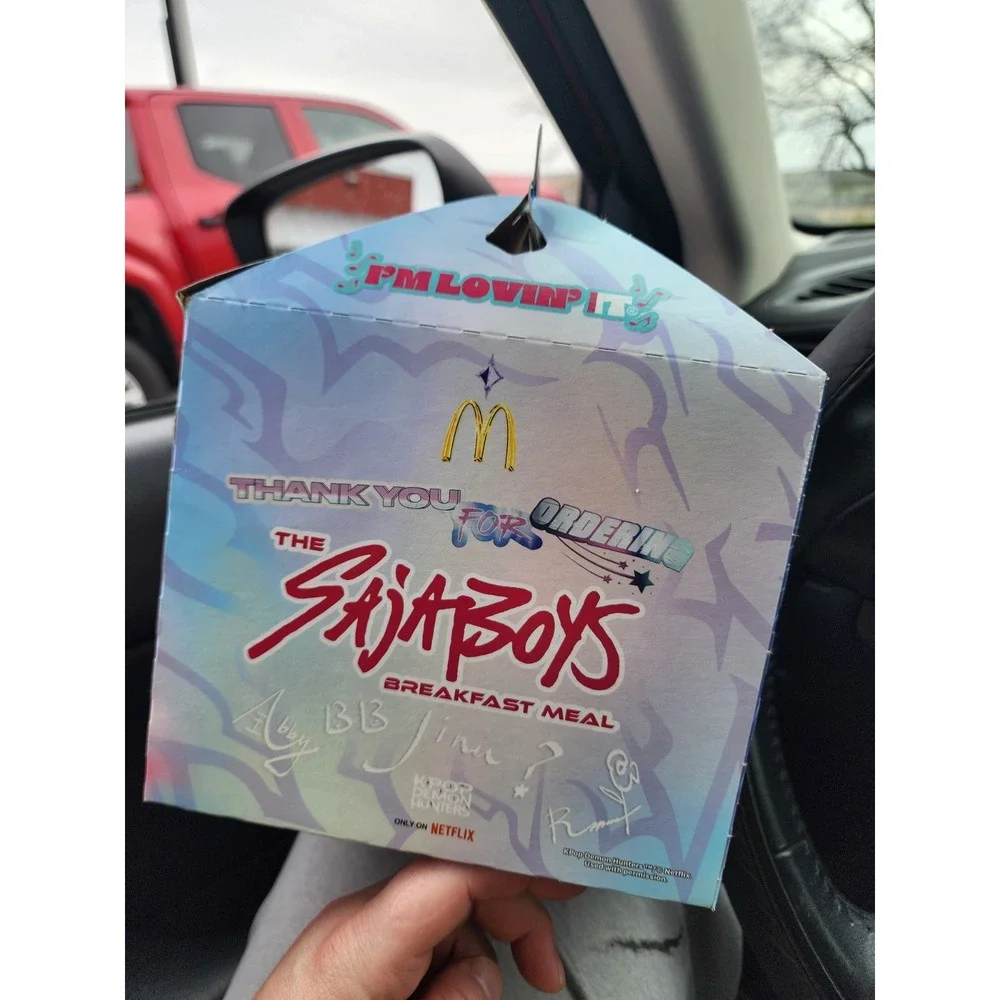 *NEW* Unopened 'The Sajaboys breakfast meal card pack' Sealed Kpop Promo and Box
